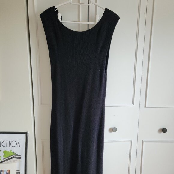 Banana Republic Factory - Sweetheart Midi Sweater Dress - Black - Picture 3 of 3